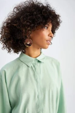 DeFacto Relax Fit Basic Uzun Kollu Gömlek Tunik 13 DeFacto Relax Fit Basic Uzun Kollu Gömlek Tunik -Tunik Style Y0173AZ 22HS TR350 04 01