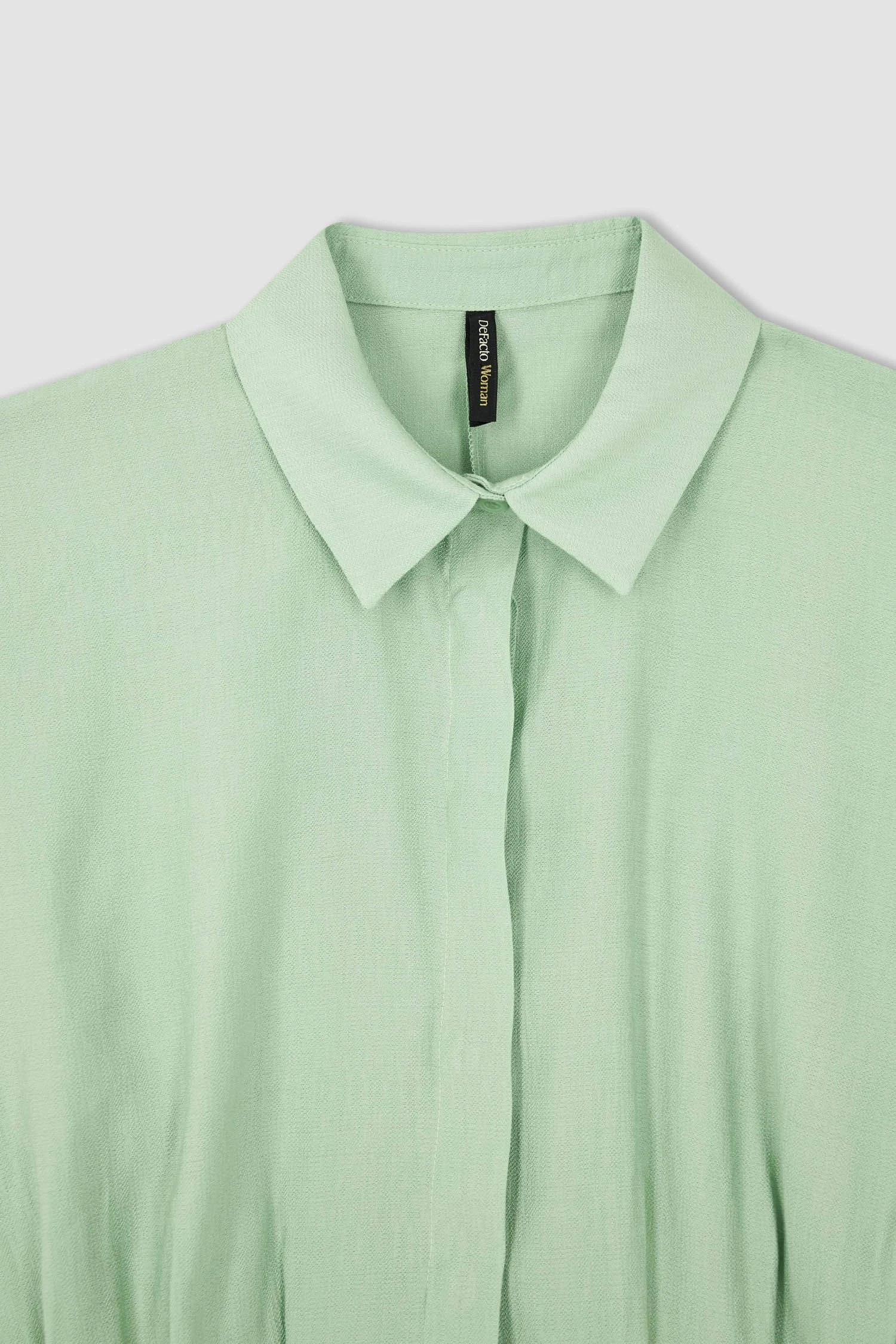 DeFacto Relax Fit Basic Uzun Kollu Gömlek Tunik 9 DeFacto Relax Fit Basic Uzun Kollu Gömlek Tunik – Bild 7