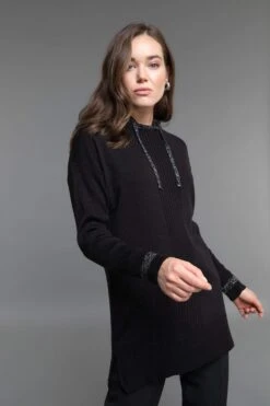 DeFacto Regular Fit Kapüşonlu Tunik -Tunik Style Y1604AZ 22WN BK27 04 02