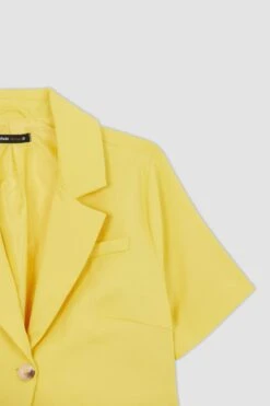 DeFacto Kısa Kollu Crop Blazer Ceket -Tunik Style Y1849AZ 22SM YL81 07 01