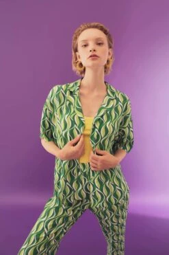 DeFacto Regular Fit Polo Yaka Maroken Kısa Kollu Gömlek