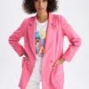 DeFacto Oversize Fit Krep Blazer Ceket -Tunik Style Y3066AZ 22SP PN211 01 02