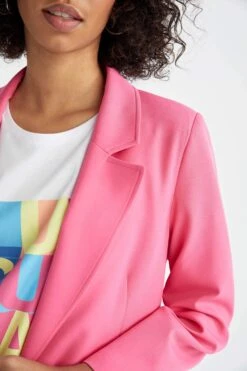 DeFacto Oversize Fit Krep Blazer Ceket -Tunik Style Y3066AZ 22SP PN211 06 01