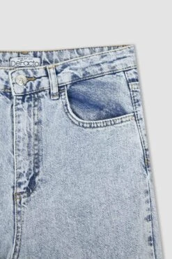 DeFacto Mom Fit Yüksek Bel Jean %100 Pamuk Pantolon -Tunik Style Y3326AZ 22HS NM39 08 01