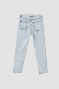 DeFacto Mom Fit Yüksek Bel Jean %100 Pamuk Pantolon -Tunik Style Y3326AZ 22HS NM39 09 01