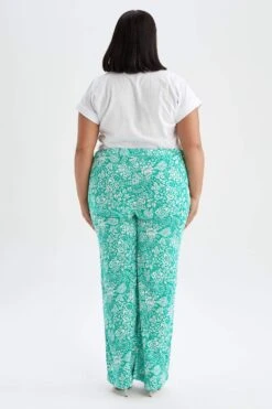 DeFacto DF Plus Palazzo Uzun Boy Krinkıl Viskon Pantolon 15 DeFacto DF Plus Palazzo Uzun Boy Krinkıl Viskon Pantolon -Tunik Style Y3704AZ 22SM GN689 07 02