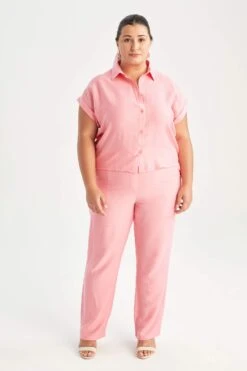 DeFacto DF Plus Straight Fit Ayrobin Pantolon 15 DeFacto DF Plus Straight Fit Ayrobin Pantolon -Tunik Style Y3889AZ 22SM PN83 04 02