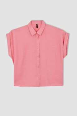 DeFacto DF Plus Büyük Beden Düğmeli Aerobin Gömlek -Tunik Style Y4272AZ 22SM PN83 09 01