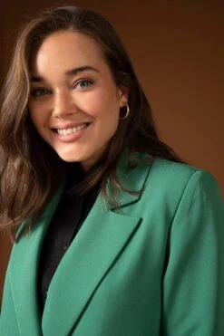 DeFacto Regular Fit Gömlek Yaka Blazer -Tunik Style Y4402AZ 22AU GN435 03 02