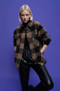 DeFacto Oversize Fit Flanel Uzun Kollu Gömlek -Tunik Style Y4686AZ 22WN BN89 04 02