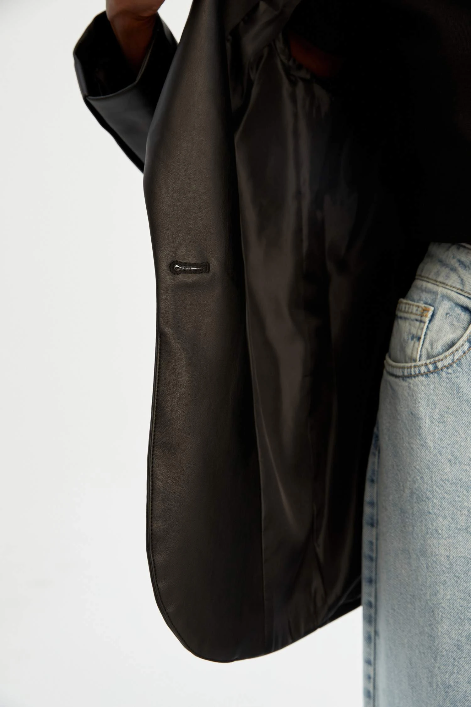 DeFacto Regular Fit Suni Deri Blazer Ceket 7 DeFacto Regular Fit Suni Deri Blazer Ceket – Bild 5