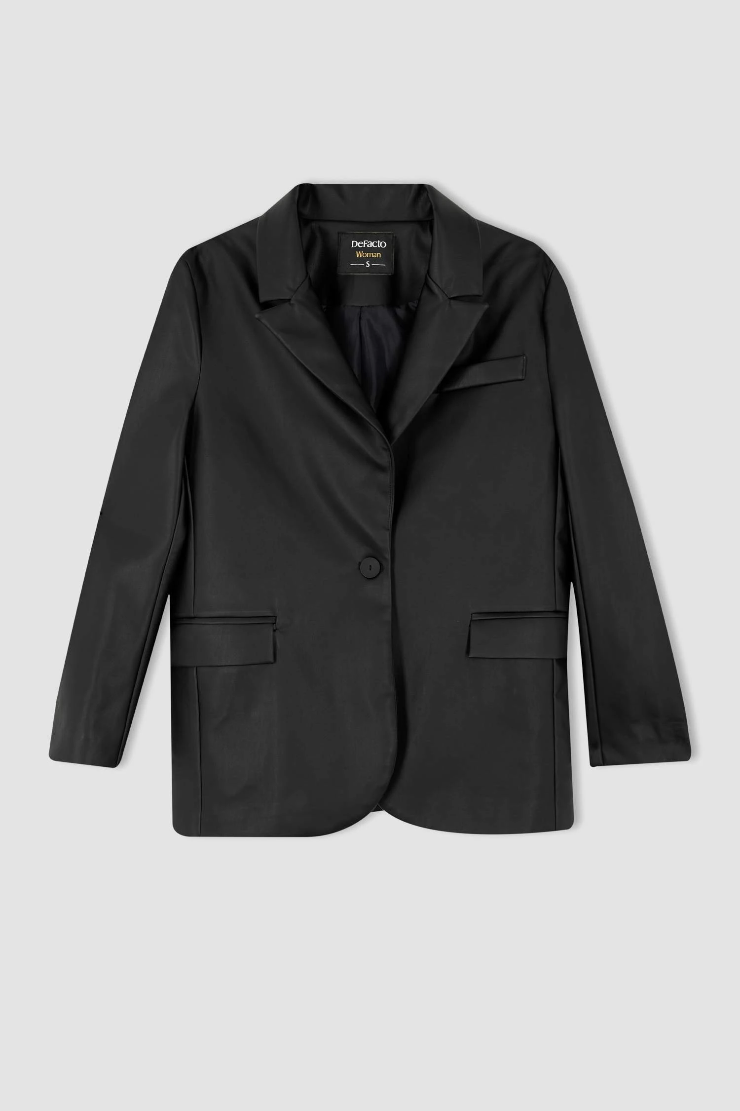 DeFacto Regular Fit Suni Deri Blazer Ceket 9 DeFacto Regular Fit Suni Deri Blazer Ceket – Bild 7