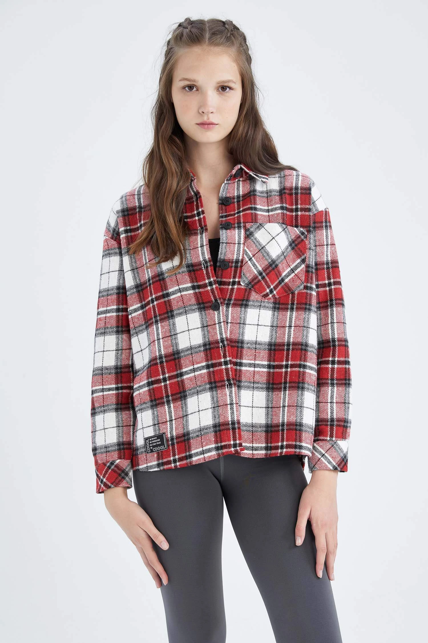 DeFacto Coool Gömlek Yaka Uzun Kollu Gömlek 3 DeFacto Coool Gömlek Yaka Uzun Kollu Gömlek