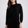 DeFacto Relax Fit Bisiklet Yaka Premium Uzun Kollu Tunik 1 DeFacto Relax Fit Bisiklet Yaka Premium Uzun Kollu Tunik -Tunik Style Y6174AZ 22AU BK27 01 02