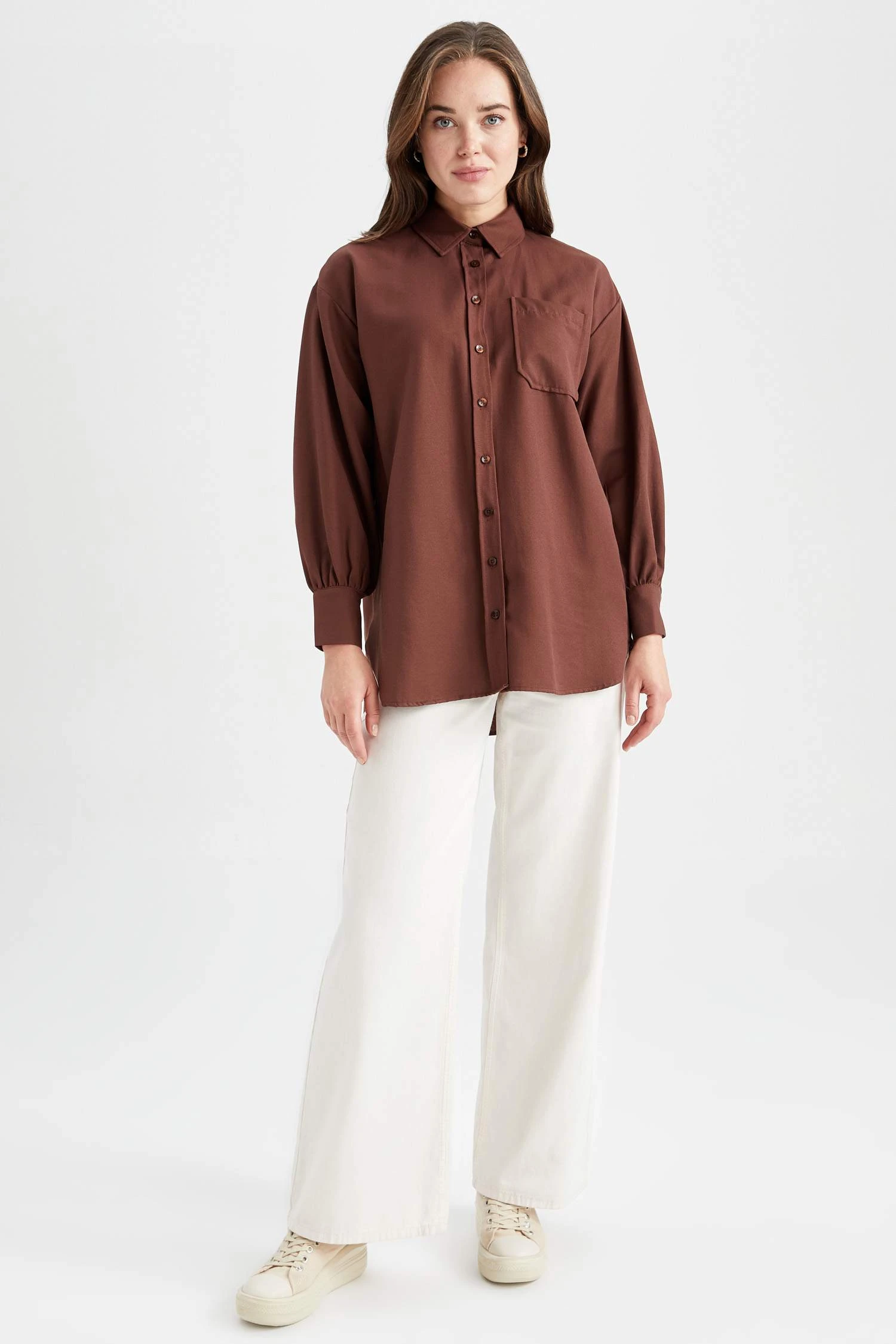 DeFacto Relax Fit Flanel Uzun Kollu Tunik 4 DeFacto Relax Fit Flanel Uzun Kollu Tunik – Bild 2