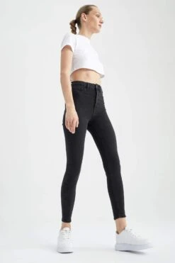 DeFacto Super Skinny Jegging Fit Yüksek Bel Jean Pantolon -Tunik Style Y7204AZ 22AU NM36 04 03
