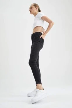 DeFacto Super Skinny Jegging Fit Yüksek Bel Jean Pantolon -Tunik Style Y7204AZ 22AU NM36 05 03