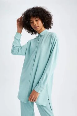 DeFacto Regular Fit Uzun Kollu Gömlek Tunik -Tunik Style Y7315AZ 22SM TR265 03 02