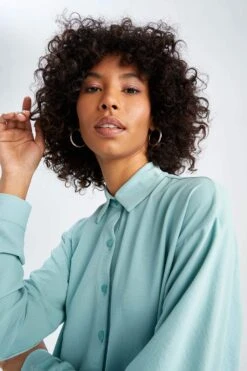 DeFacto Regular Fit Uzun Kollu Gömlek Tunik -Tunik Style Y7315AZ 22SM TR265 04 01