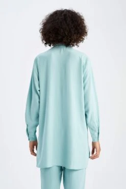 DeFacto Regular Fit Uzun Kollu Gömlek Tunik -Tunik Style Y7315AZ 22SM TR265 06 01