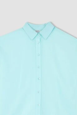 DeFacto Oversize Fit Vual Uzun Kollu %100 Pamuk Gömlek -Tunik Style Y7430AZ 22SM TR109 07 01