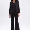 DeFacto Straight Fit Yüksek Bel Pantolon -Tunik Style Y7496AZ 23AU BK81 01 01