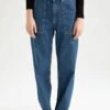 DeFacto 90'S Wide Leg Yüksek Bel Jean %100 Pamuk Pantolon 1 DeFacto 90'S Wide Leg Yüksek Bel Jean %100 Pamuk Pantolon -Tunik Style Y8943AZ 22AU NM34 01 02