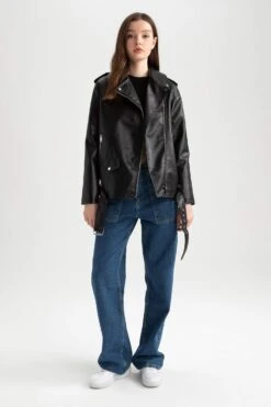 DeFacto 90'S Wide Leg Yüksek Bel Jean %100 Pamuk Pantolon -Tunik Style Y8943AZ 22AU NM34 03 02