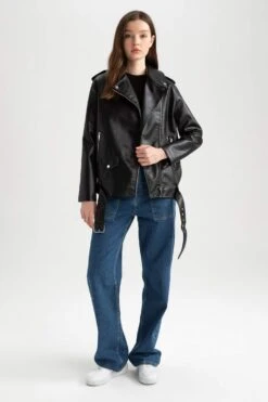 DeFacto 90'S Wide Leg Yüksek Bel Jean %100 Pamuk Pantolon -Tunik Style Y8943AZ 22AU NM34 04 02