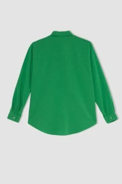 DeFacto Regular Fit Keten Uzun Kollu Gömlek -Tunik Style Y9104AZ 22SM GN747 08 01