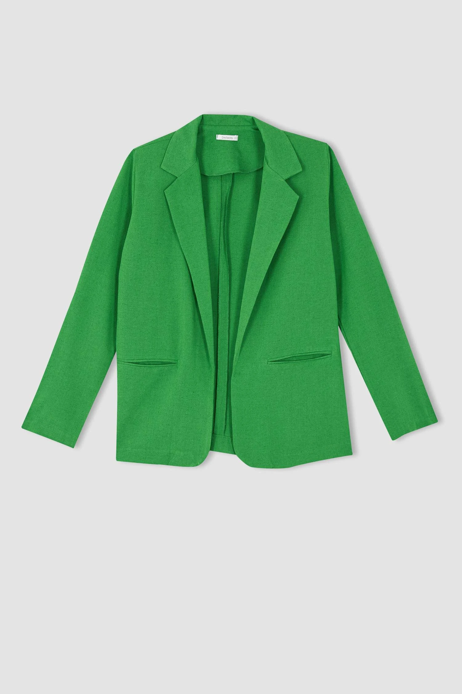 DeFacto Regular Fit Ceket Yaka Keten Karışımlı Blazer 7 DeFacto Regular Fit Ceket Yaka Keten Karışımlı Blazer – Bild 5