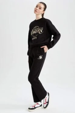 DeFactoFit NBA Los Angeles Lakers Standart Fit Eşofman Altı -Tunik Style Z0234AZ 22AU BK81 06 02