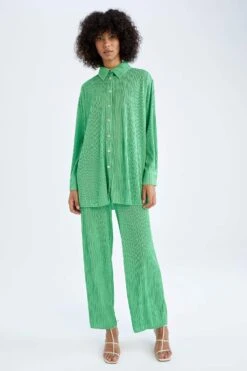 DeFacto Regular Fit Basic Uzun Kollu Gömlek Tunik -Tunik Style Z0438AZ 22HS GN288 02 01