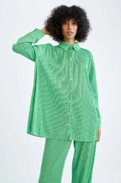 DeFacto Regular Fit Basic Uzun Kollu Gömlek Tunik -Tunik Style Z0438AZ 22HS GN288 04 01