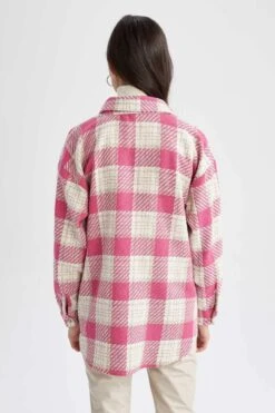 DeFacto Oversize Fit Tweed Uzun Kollu Gömlek -Tunik Style Z1194AZ 23SP PN219 09 01