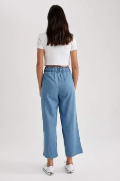 DeFacto Culotte Yırtmaçlı Culotte Jean Pantolon -Tunik Style Z1738AZ 23SM NM39 07 01