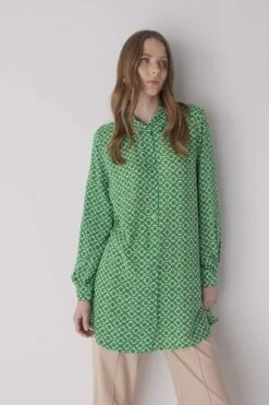 DeFacto Regular Fit Etnik Desenli Viskon Gömlek Tunik