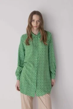 DeFacto Regular Fit Etnik Desenli Viskon Gömlek Tunik 14 DeFacto Regular Fit Etnik Desenli Viskon Gömlek Tunik -Tunik Style Z2042AZ 23SP GN1038 03 03