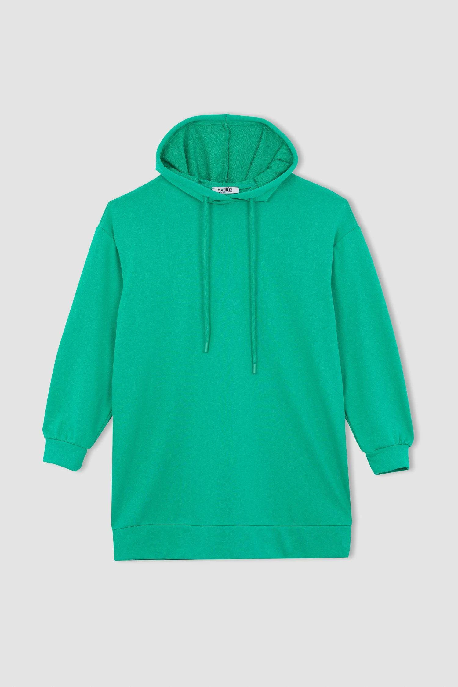 DeFacto Relax Fit Kapüşonlu Sweatshirt Tunik 9 DeFacto Relax Fit Kapüşonlu Sweatshirt Tunik – Bild 7