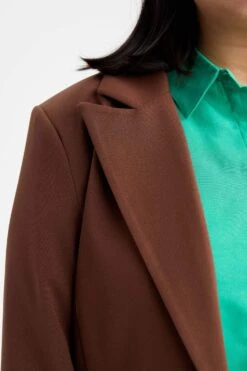 DeFacto DF Plus Büyük Beden Regular Fit Ceket Yaka Dokulu Blazer Ceket -Tunik Style Z2348AZ 22WN BN319 08 02