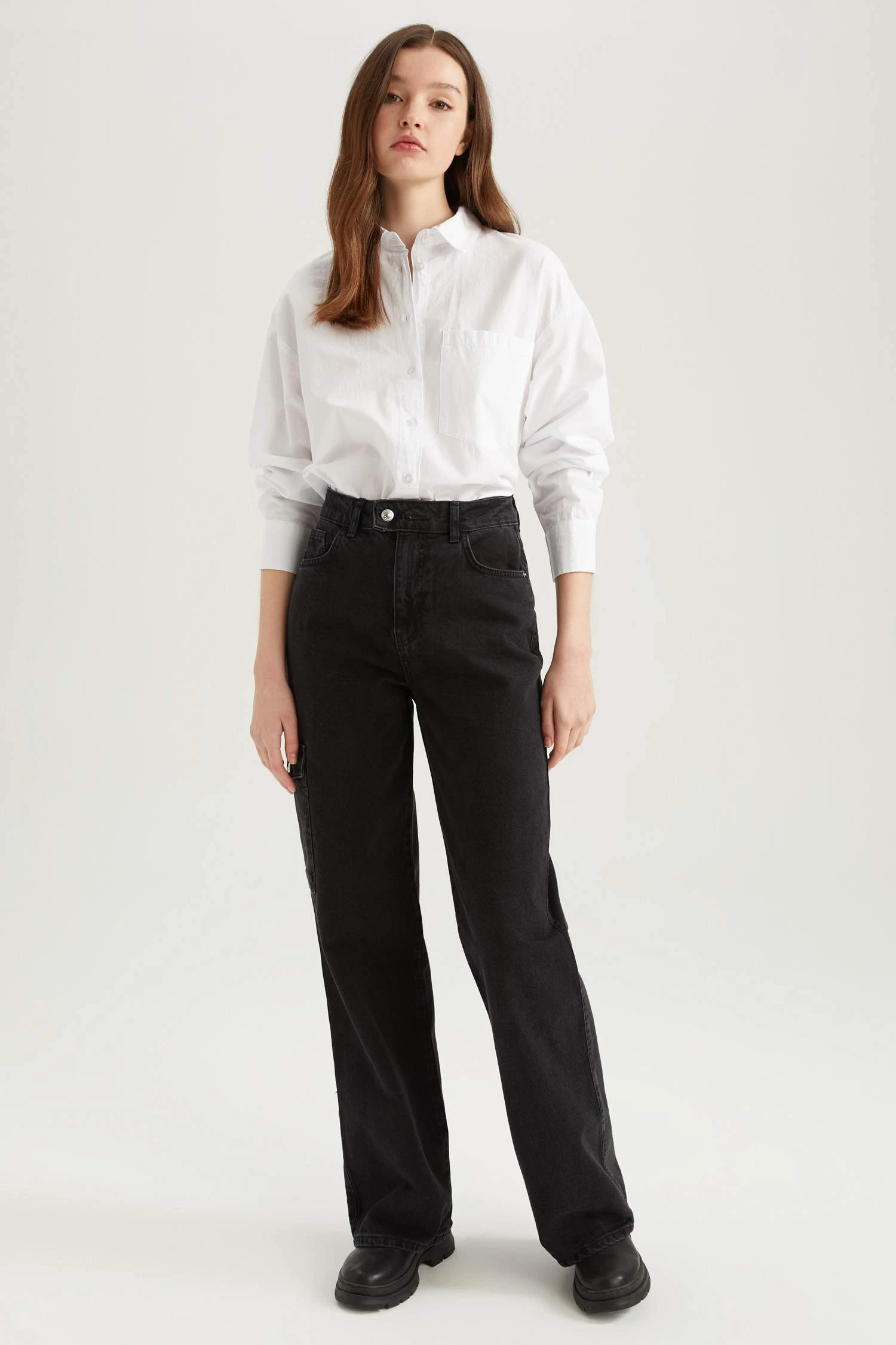 DeFacto Yüksek Bel Jean %100 Pamuk Pantolon 5 DeFacto Yüksek Bel Jean %100 Pamuk Pantolon – Bild 3