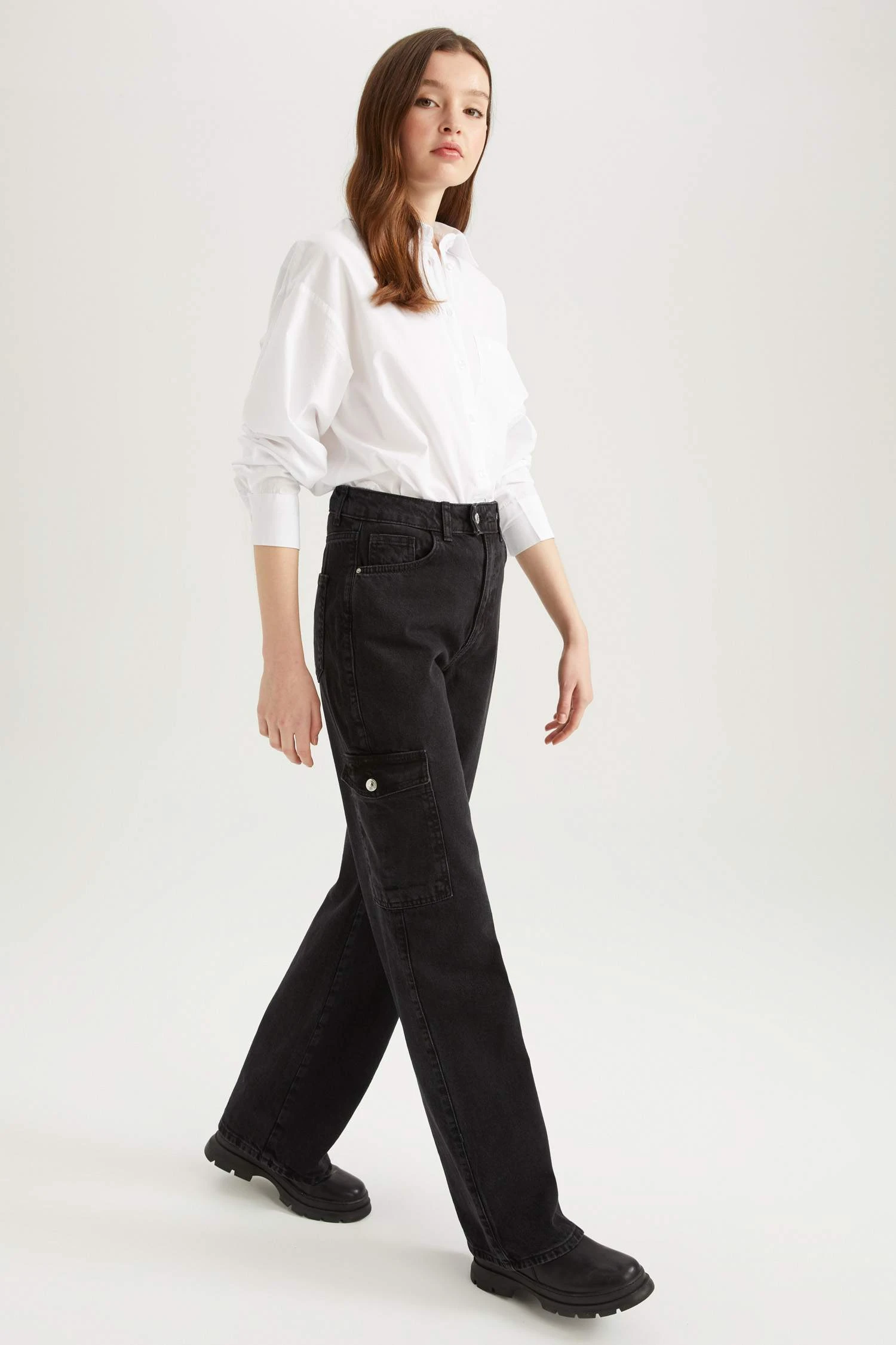 DeFacto Yüksek Bel Jean %100 Pamuk Pantolon 7 DeFacto Yüksek Bel Jean %100 Pamuk Pantolon – Bild 5