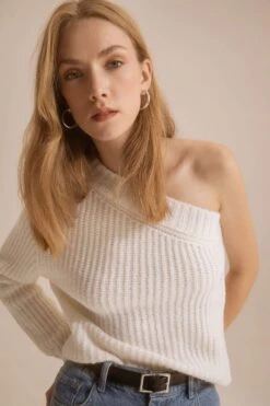 DeFacto Regular Fit Tek Omuzlu Selanik Kumaş Kazak