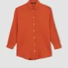 DeFacto Regular Fit Gömlek Yaka Müslin Uzun Kollu Tunik -Tunik Style Z3343AZ 23SP OG170 01 01