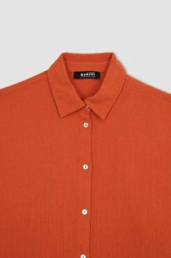 DeFacto Regular Fit Gömlek Yaka Müslin Uzun Kollu Tunik -Tunik Style Z3343AZ 23SP OG170 02 01