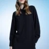 DeFacto Regular Fit Gömlek Yaka Uzun Kollu Tunik -Tunik Style Z3538AZ 23SM BK27 01 04