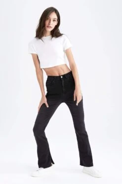 DeFacto Geniş Paça Jean Pantolon -Tunik Style Z4985AZ 22SM BK26 02 01