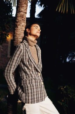 Sorbe X Defacto Loose Fit Akrilik Triko Blazer Ceket