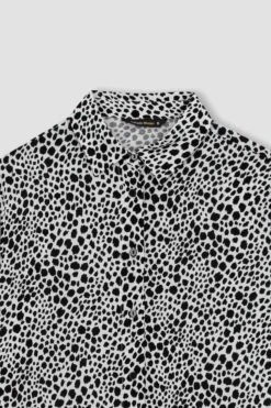 DeFacto Traditional Etnik Desenli Uzun Kollu Tunik -Tunik Style Z6188AZ 23SP BK27 09 01