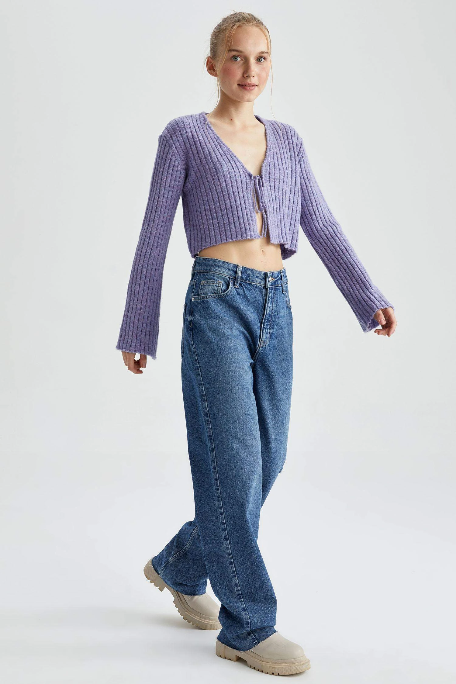 DeFacto 90's Wide Leg Uzun %100 Pamuk Pantolon 5 DeFacto 90's Wide Leg Uzun %100 Pamuk Pantolon – Bild 3